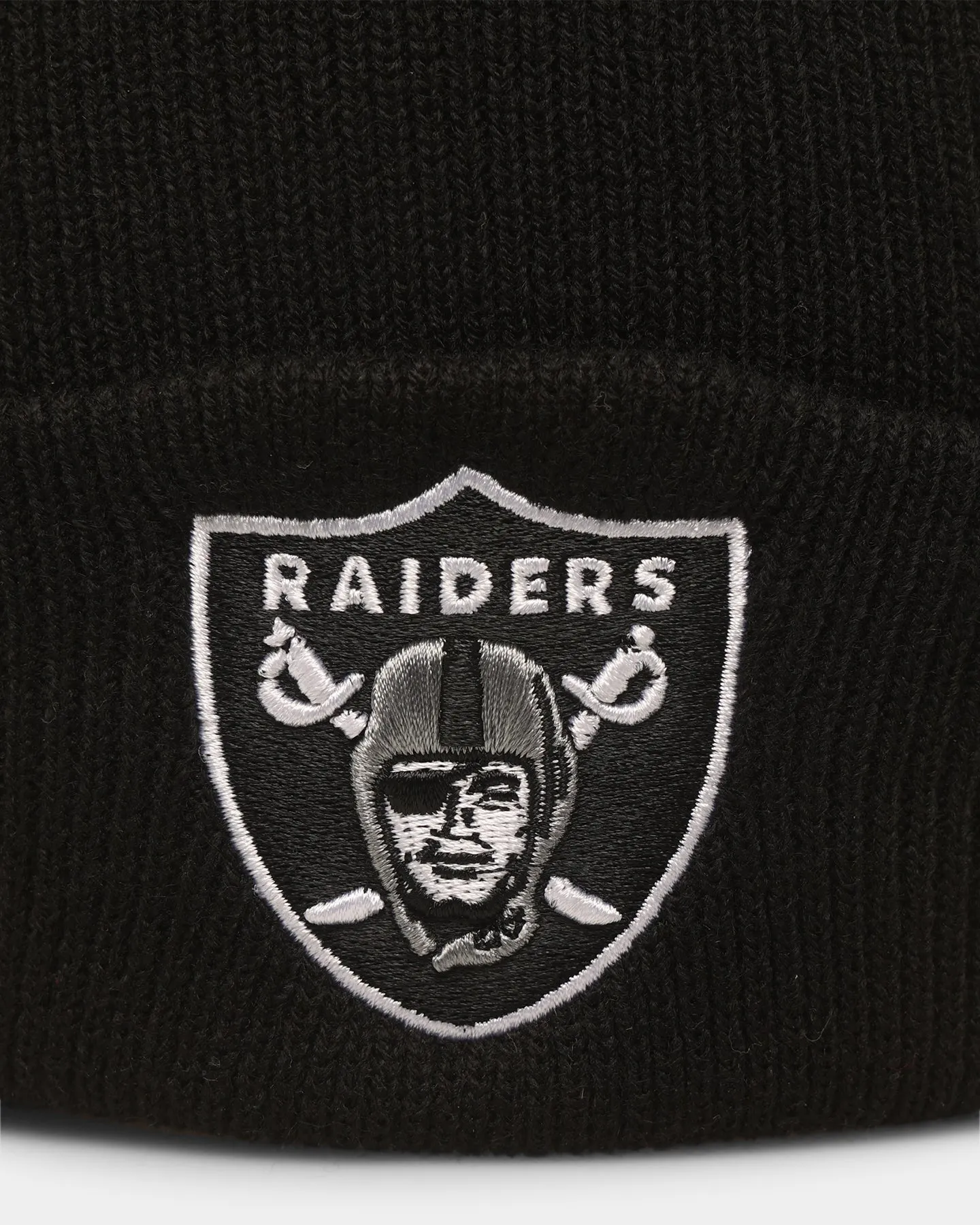 47 Brand Las Vegas Raiders Raised 47 Cuffed Knit Beanie Black