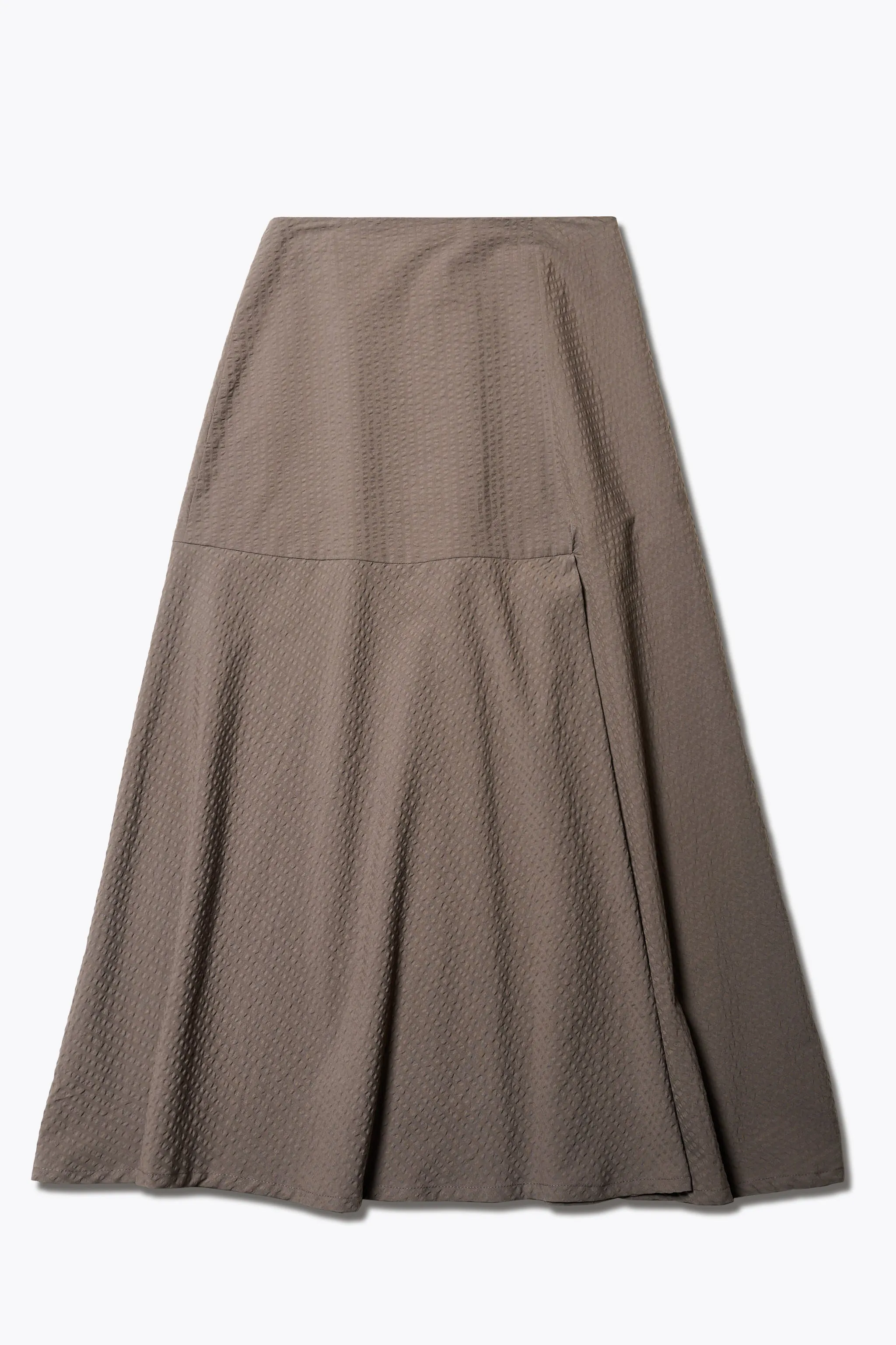 Abroad Panel Skirt Brown