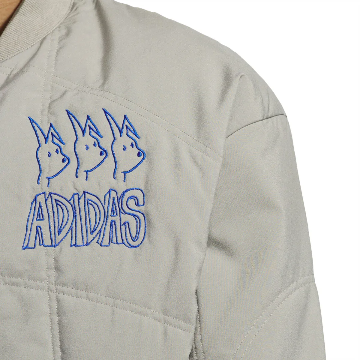 Adidas Dill Copa Quilt Jacket - Silt Pebble/Royal Blue