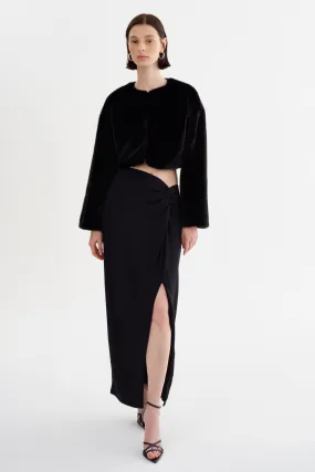 AINSLEE | Lurex Knit Maxi Skirt