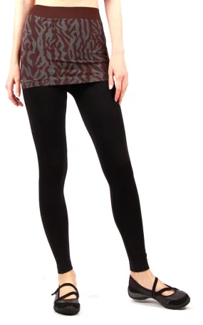 AL12195 Brown Skirt Yoga Pants