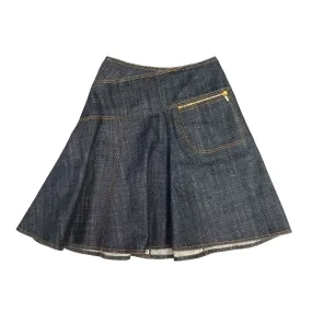 Alaïa Dark Denim Circle Skirt