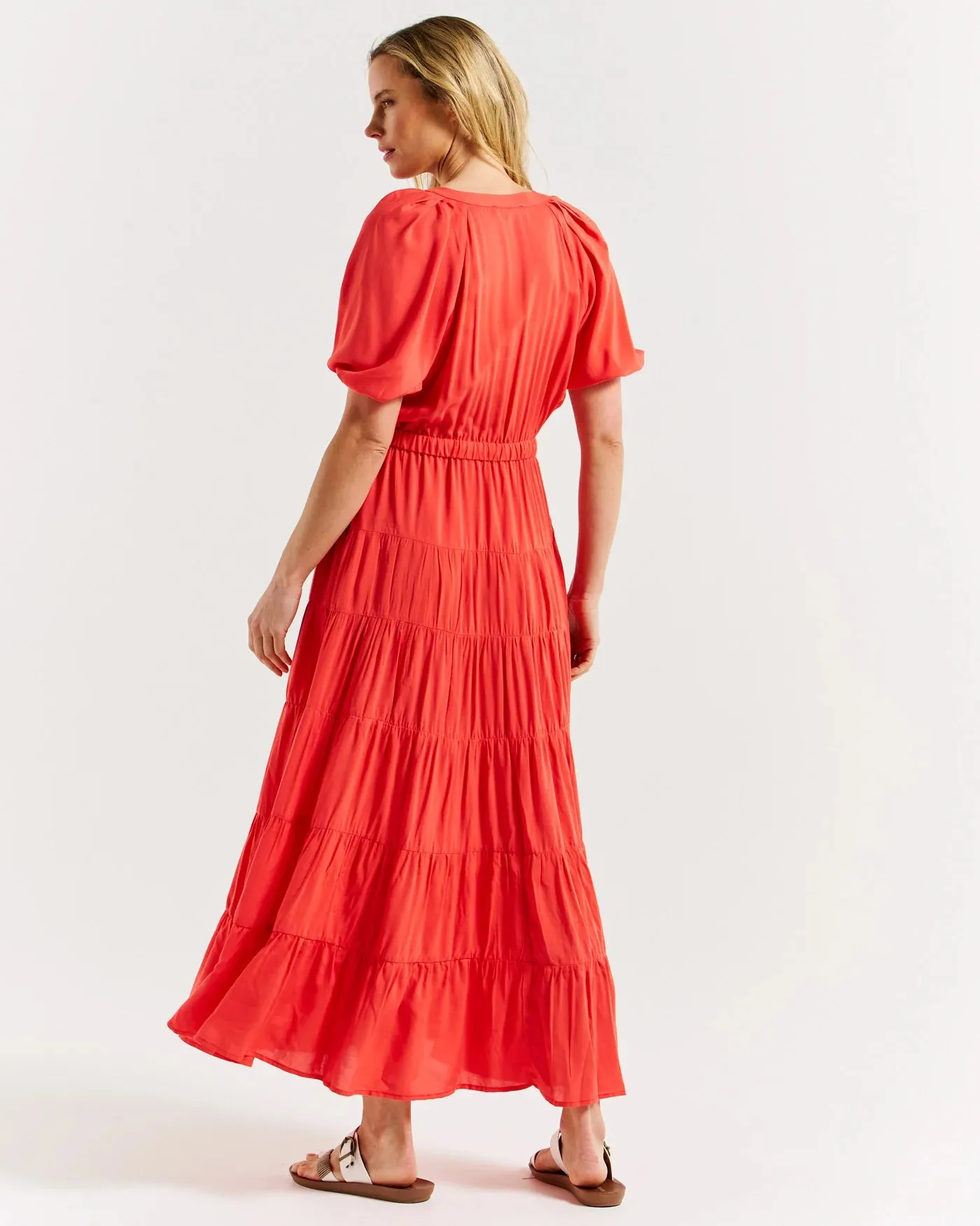 Aleja Dress - Fiesta Red