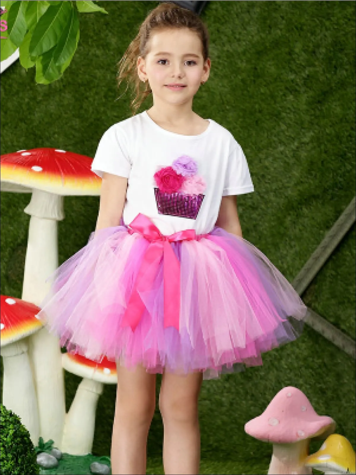 All About Sparkle Cupcake Tutu Skirt Set