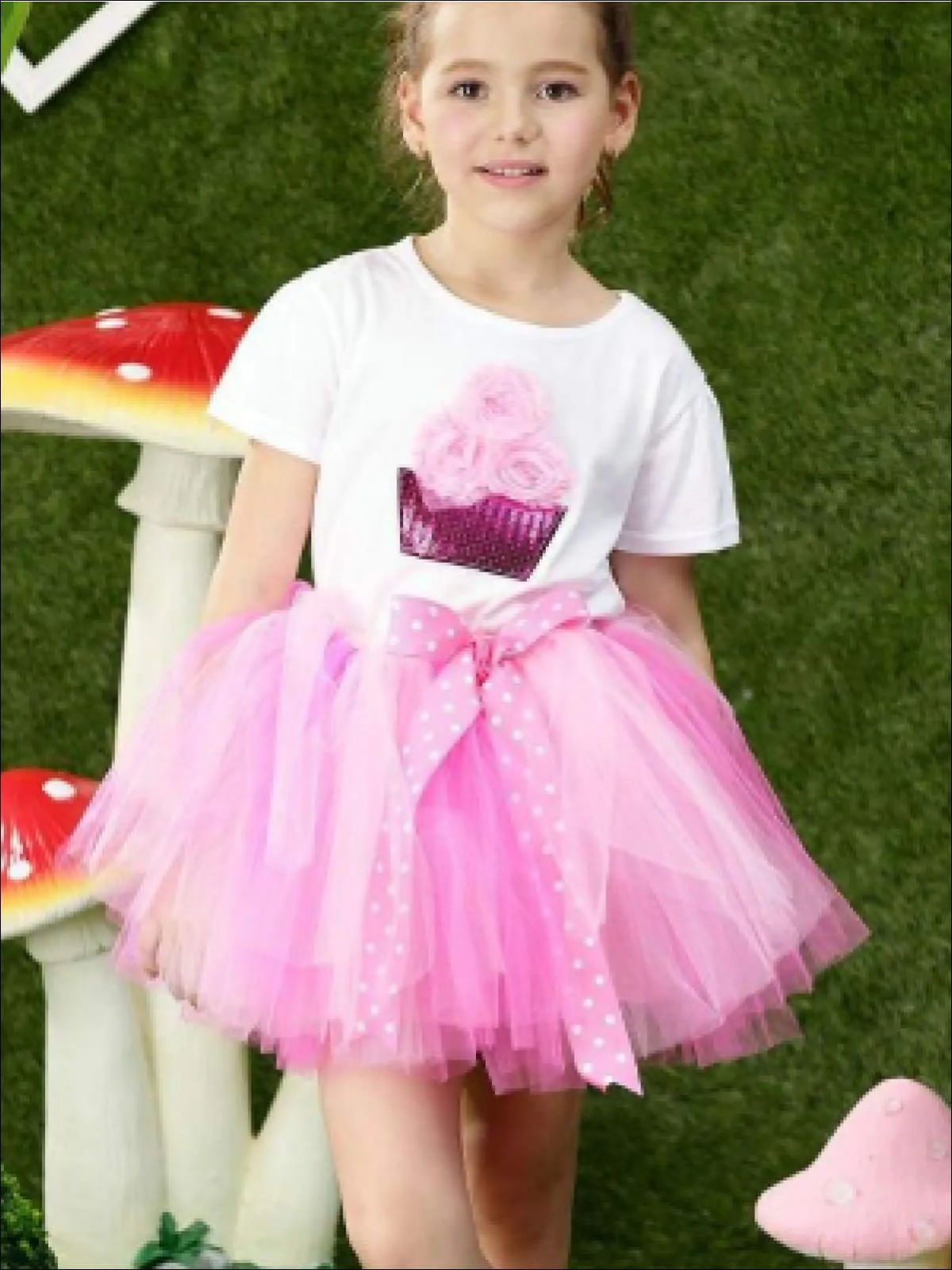 All About Sparkle Cupcake Tutu Skirt Set