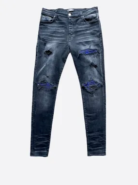 Amiri Plaid MX1 Distressed Jeans