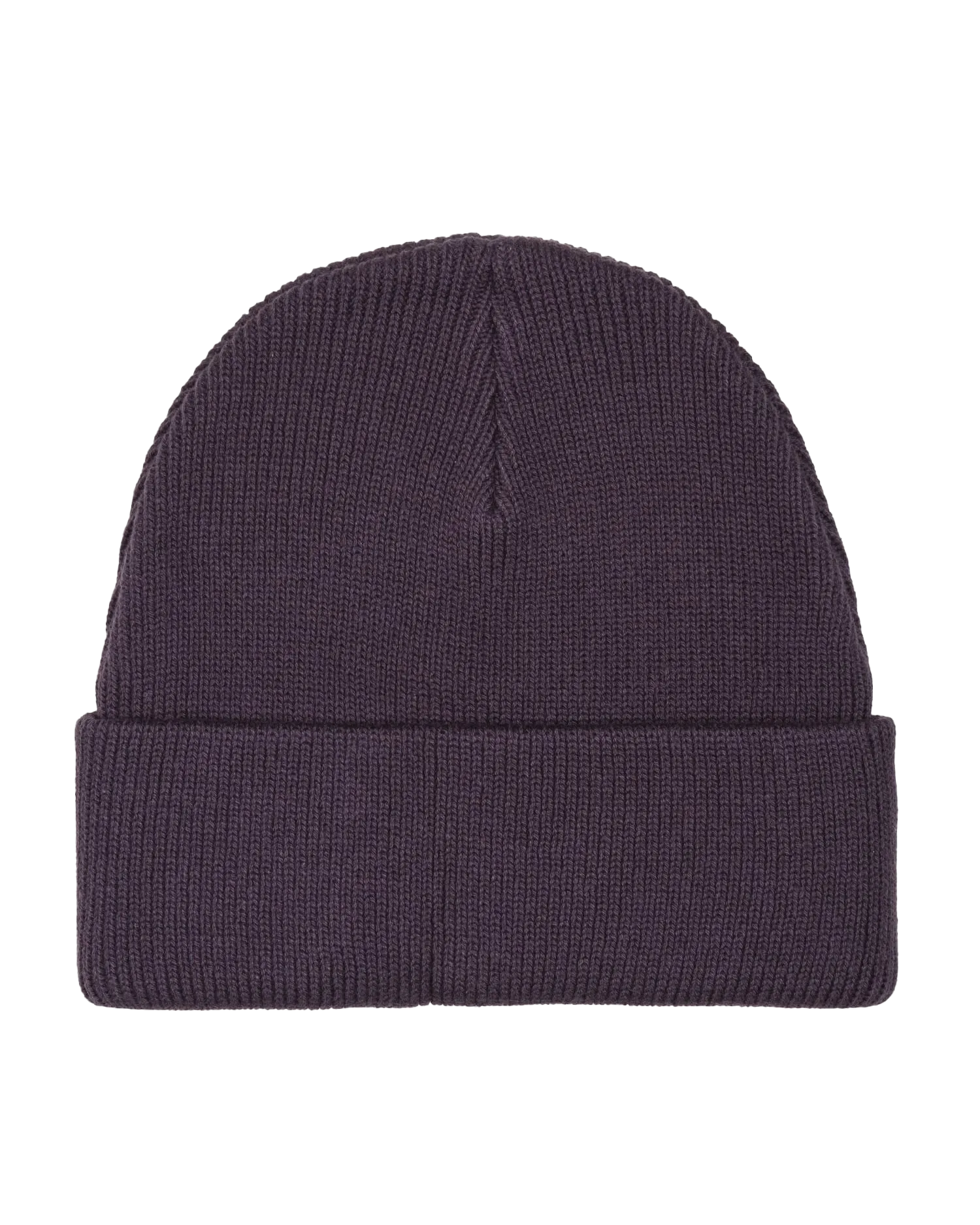 Backpatch Beanie in Dark Purple