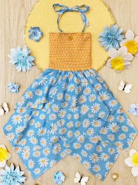 Be The Sunshine Smocked Handkerchief Dress