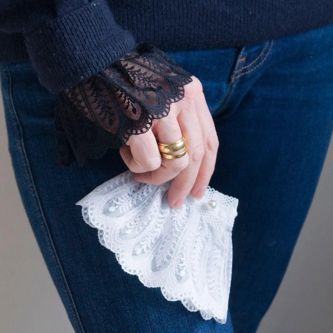 Black Lace Shirt Cuffs