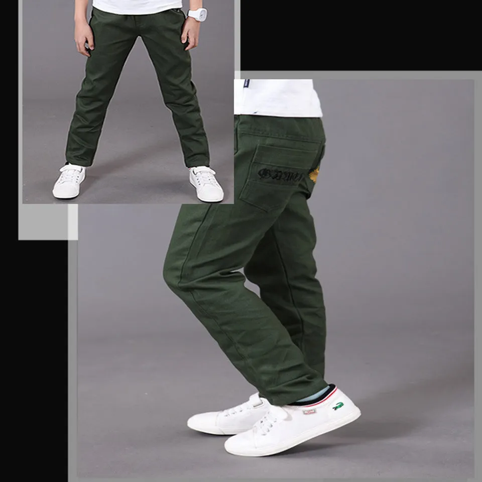 Boys Stretch Jeans Casual Solid