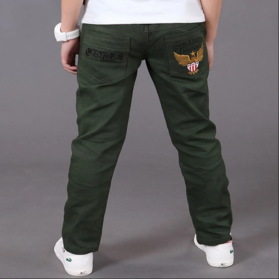 Boys Stretch Jeans Casual Solid