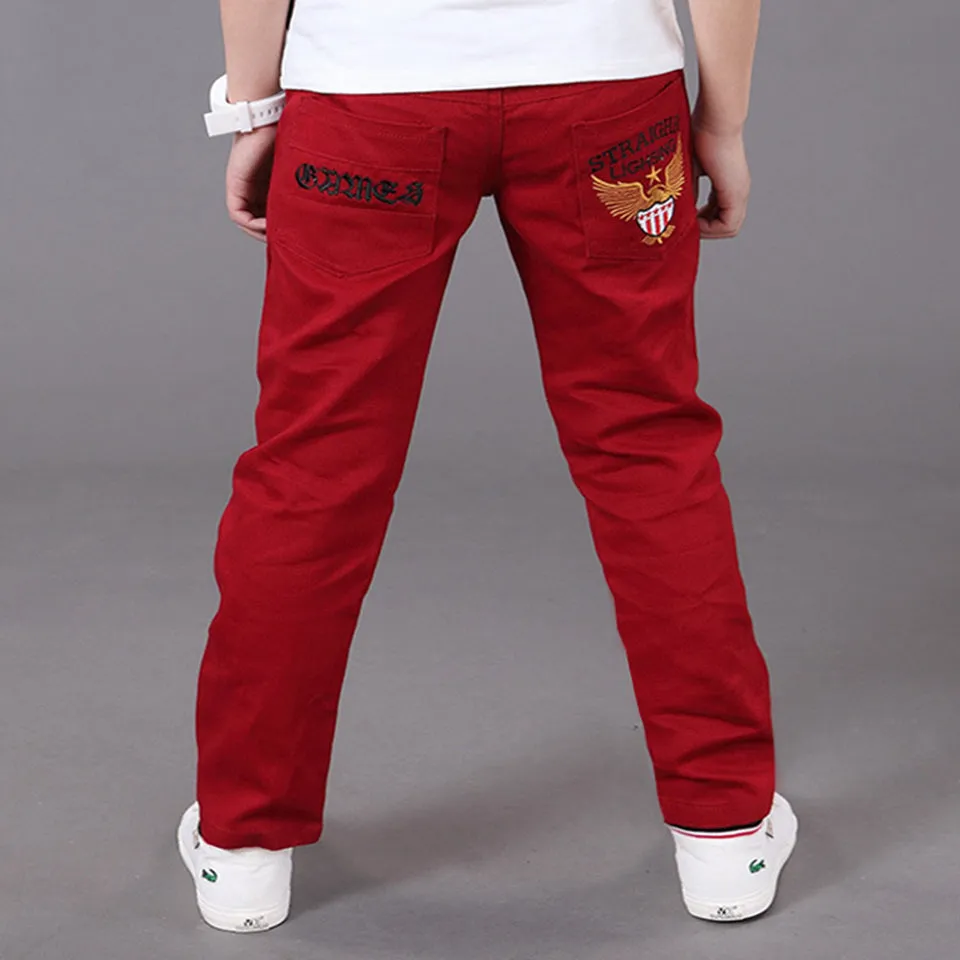 Boys Stretch Jeans Casual Solid