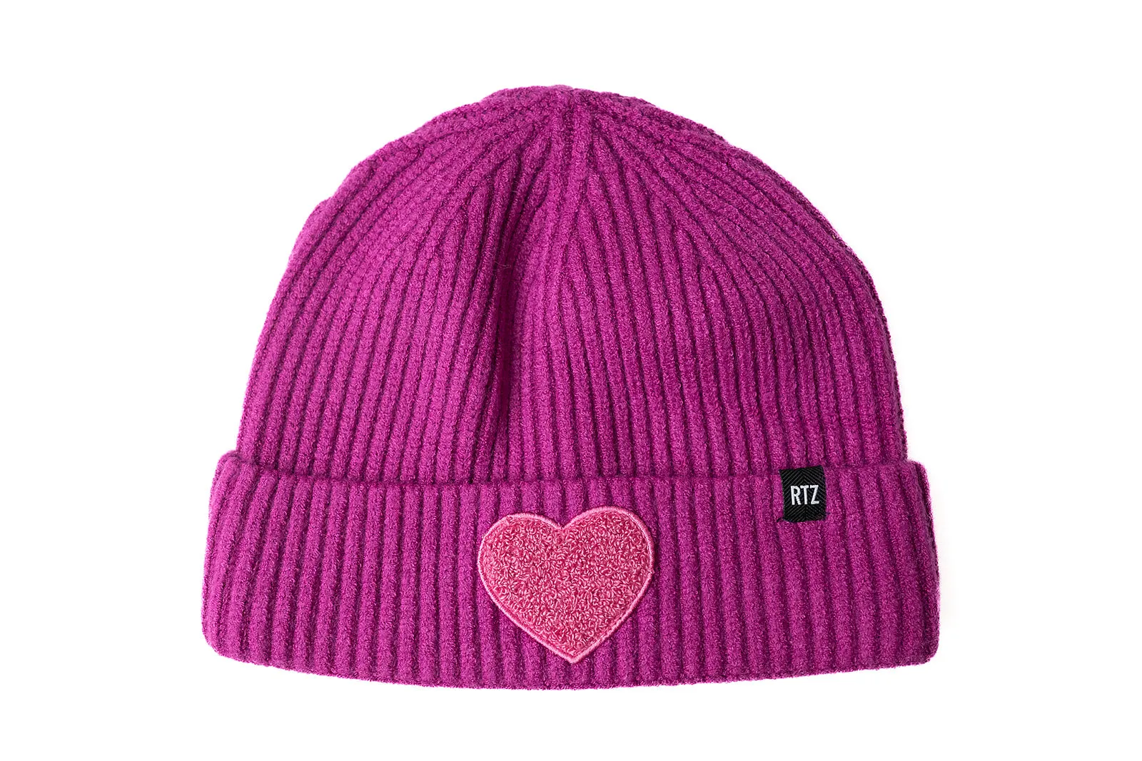 Boysenberry Terry Heart Beanie