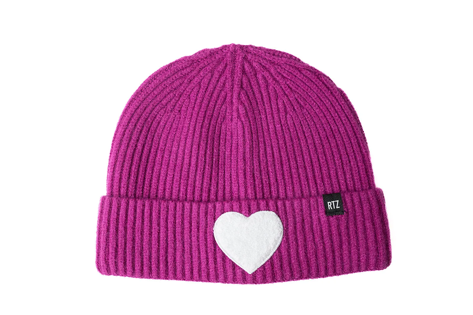 Boysenberry Terry Heart Beanie