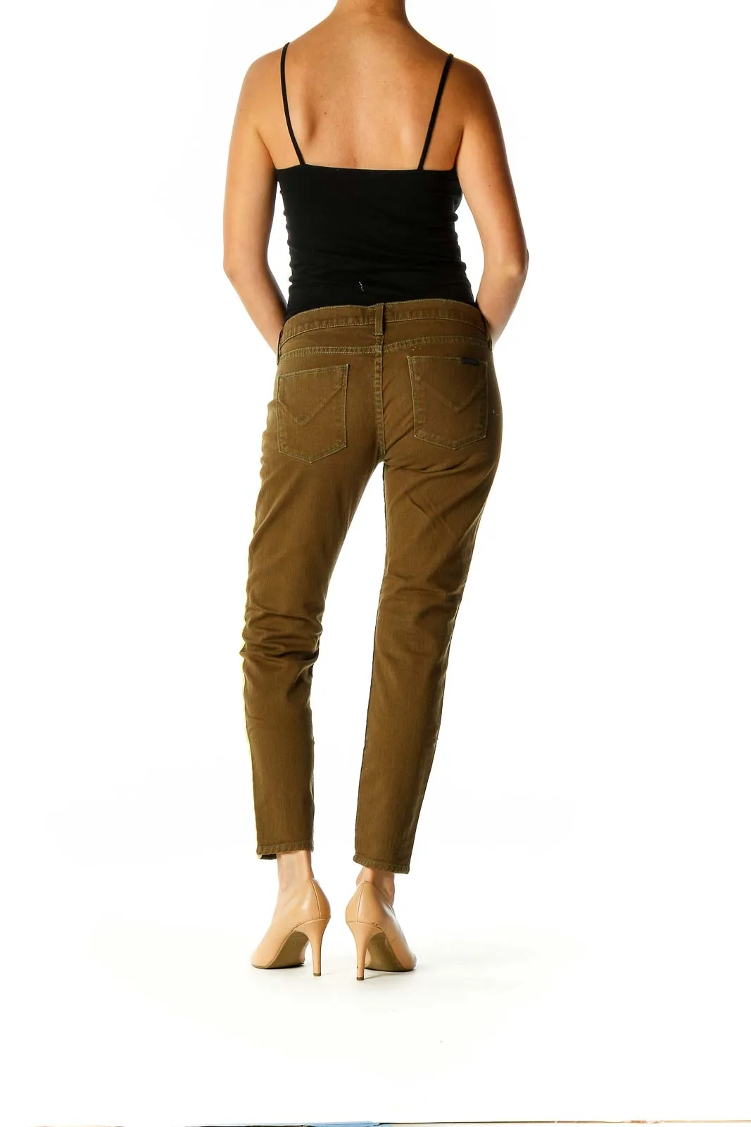 Brown Chic Colorblock All Day Wear Jeans