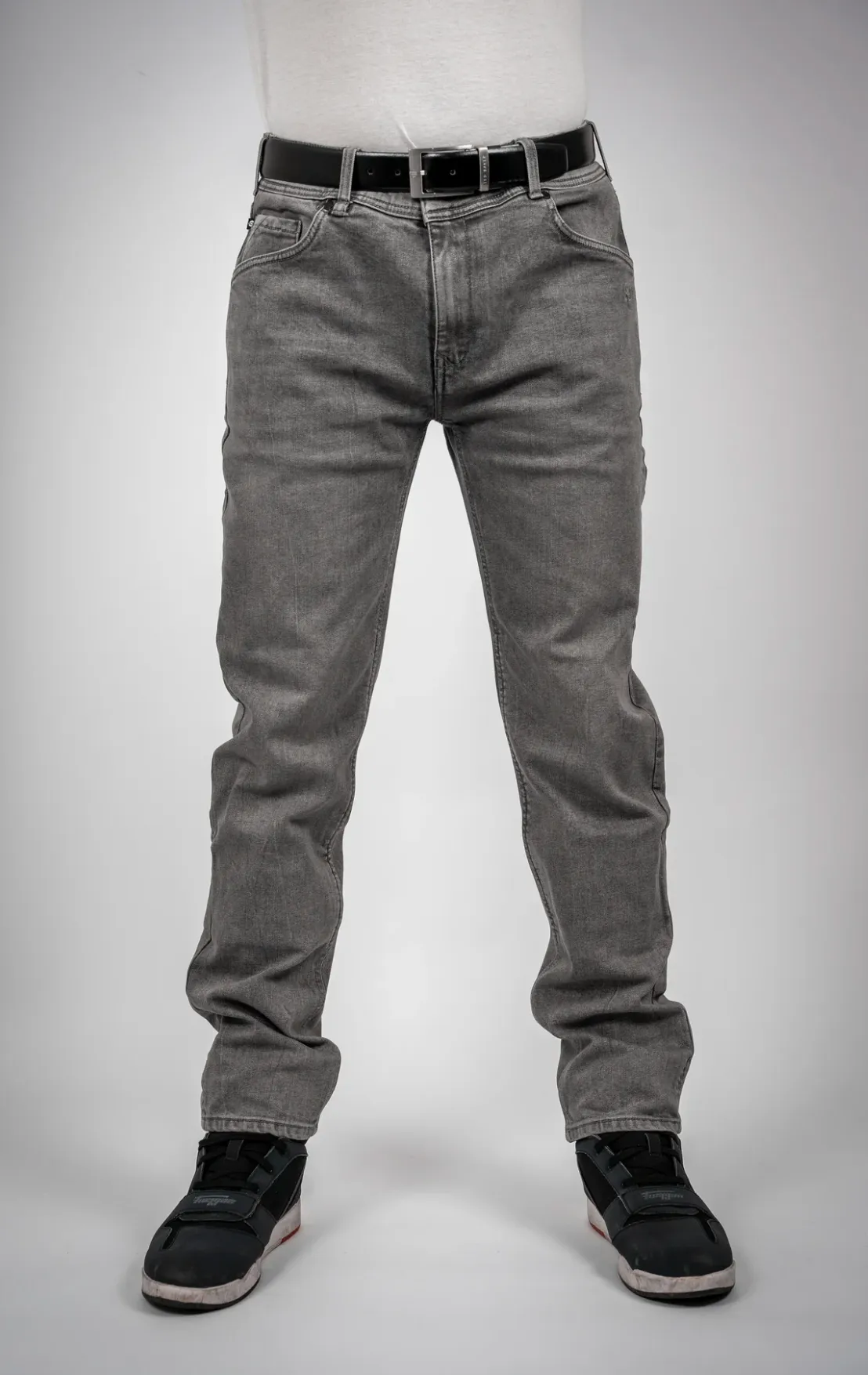 Bull-It Mens Mastiff Grey Straight Fit AA Armoured Riding Jeans