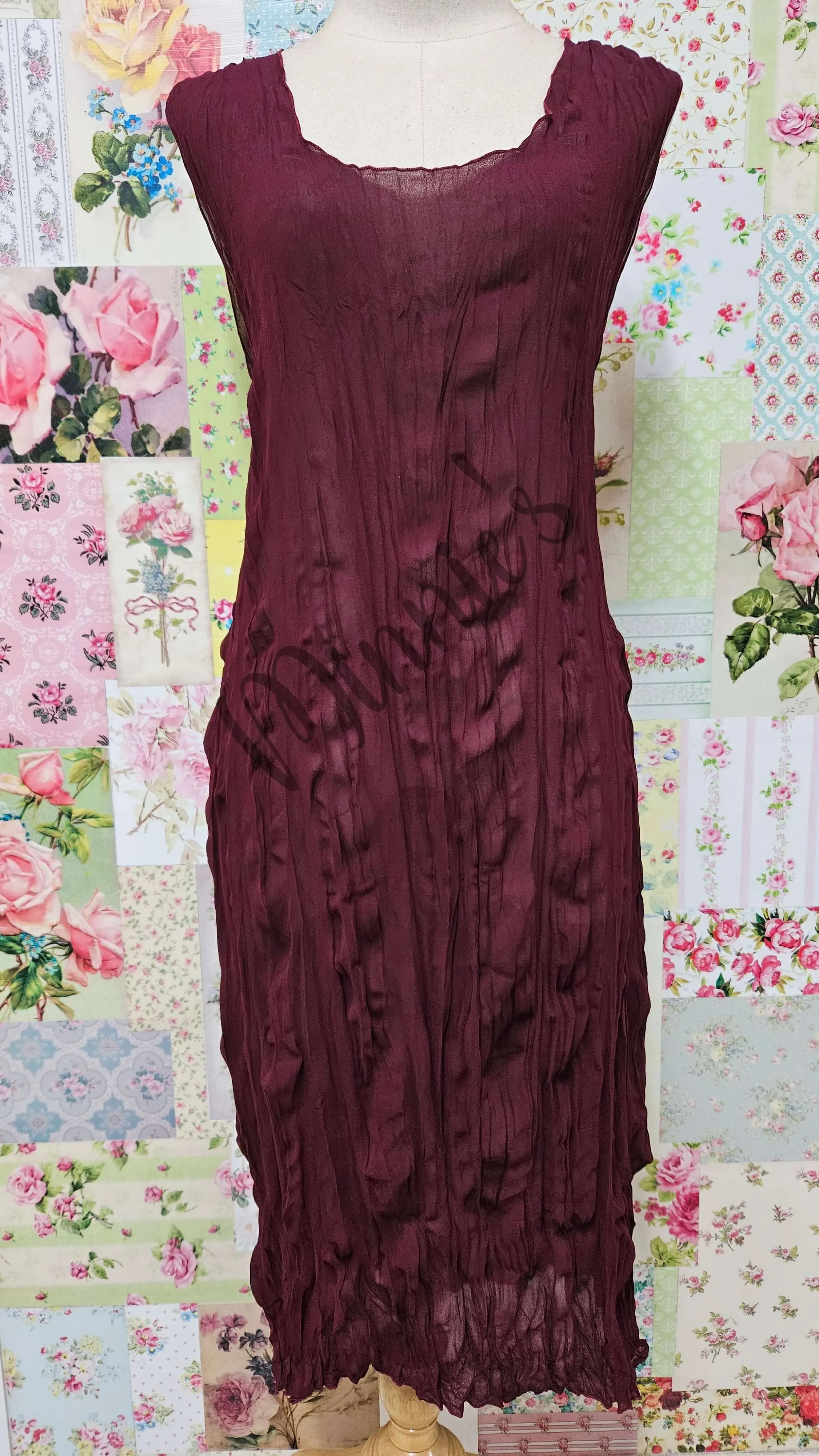 Burgundy 3-Piece Dress Set LR0567