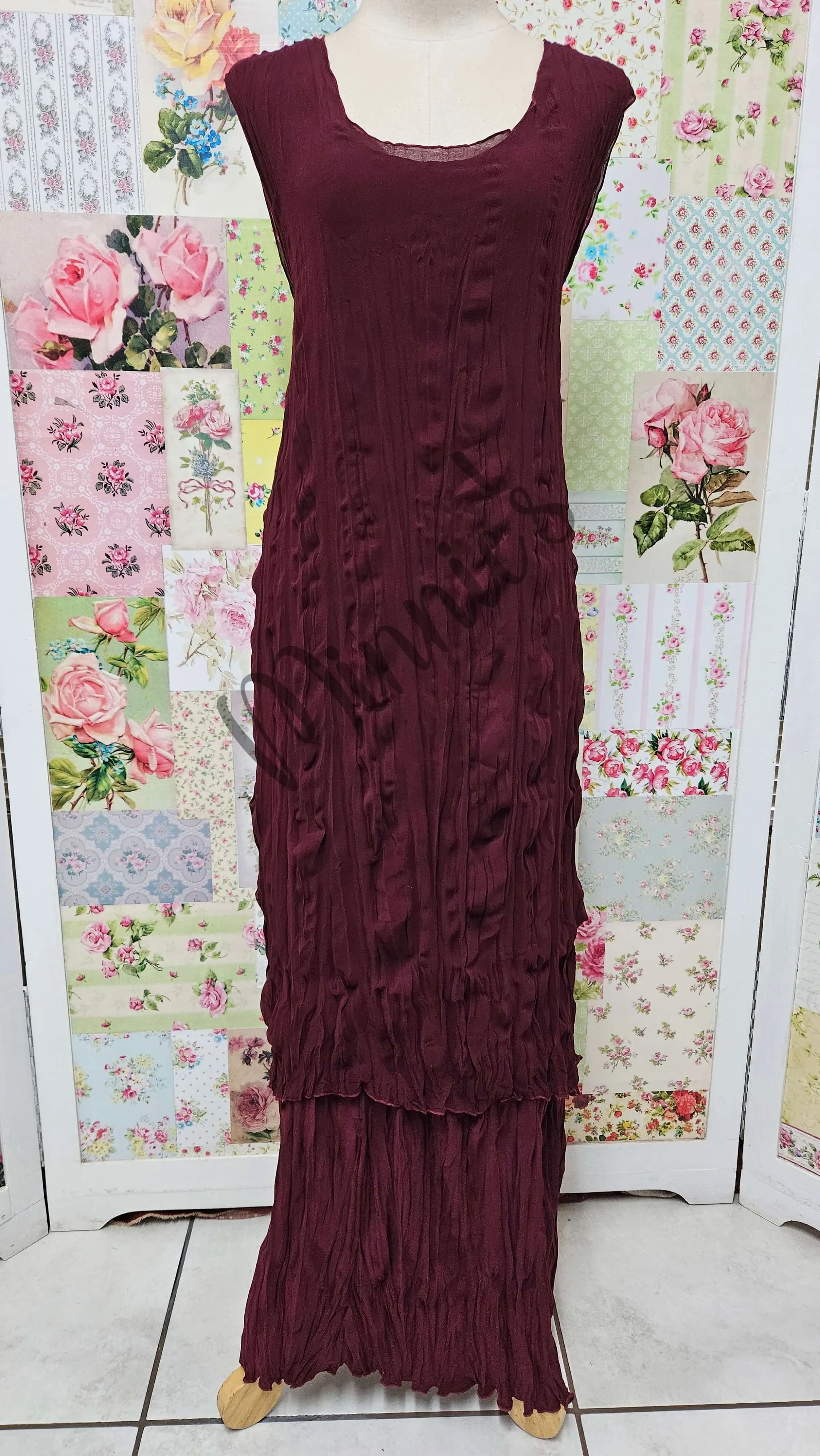 Burgundy 3-Piece Dress Set LR0567