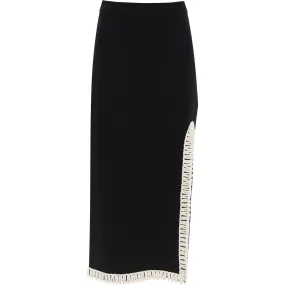 By Malene Birger gabie maxi skirt with crochet trims