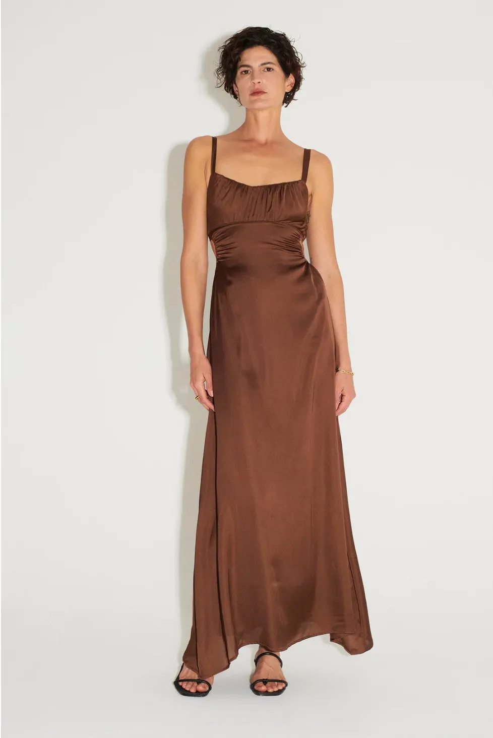 Carlos Maxi Dress Chocolate