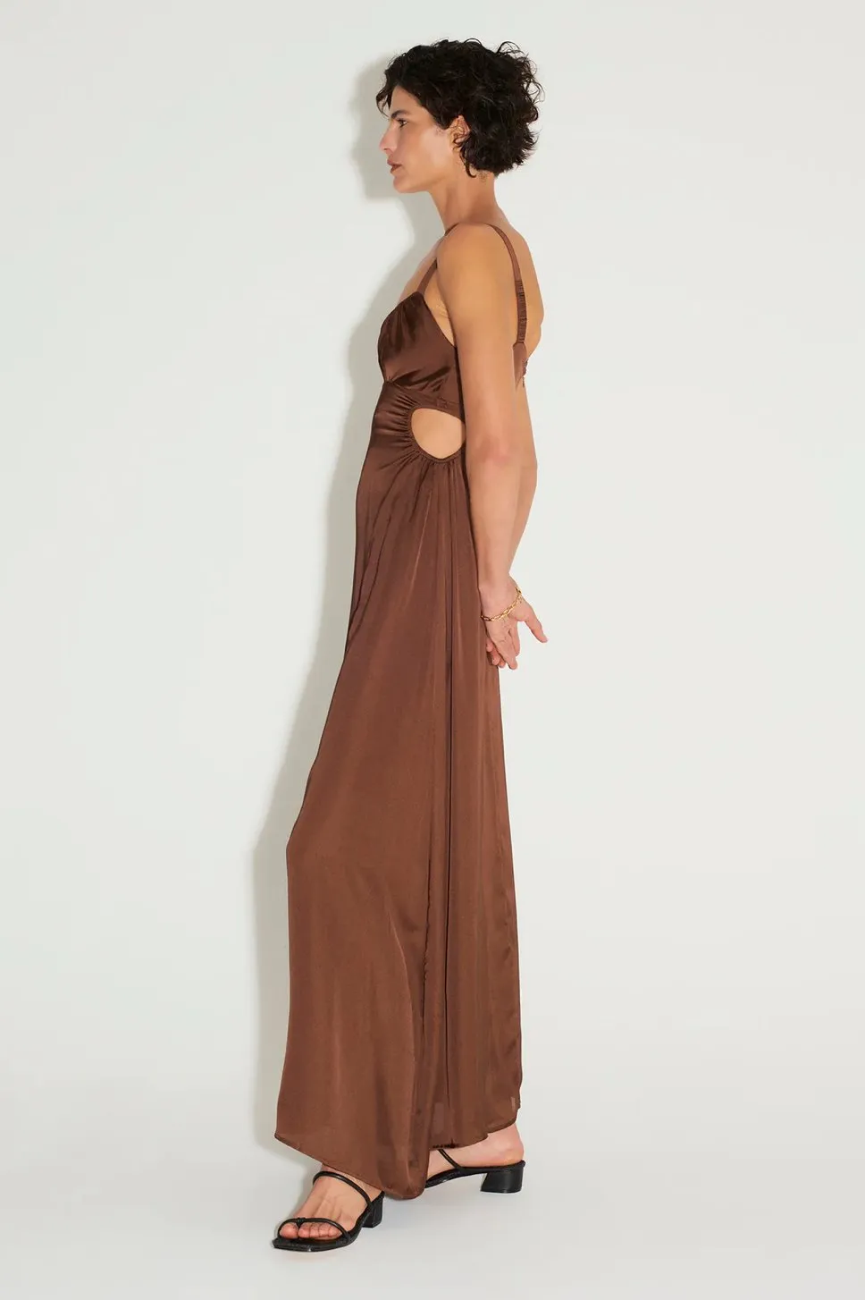 Carlos Maxi Dress Chocolate