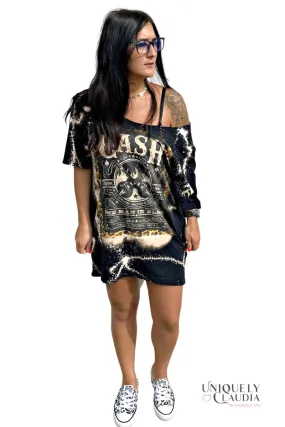 Cash Off-Shoulder T-Shirt Dress