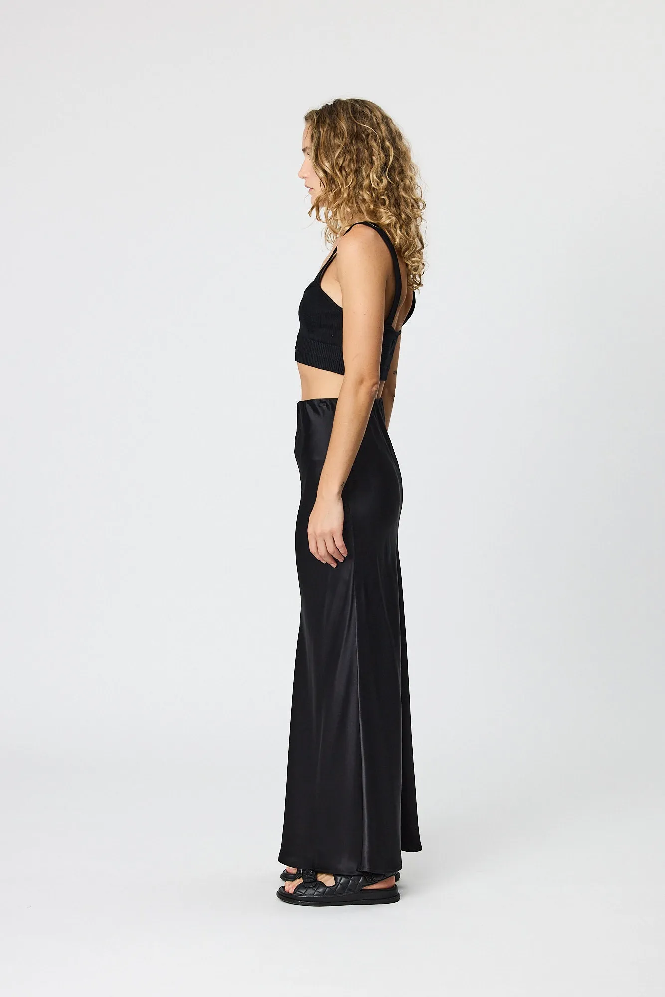 CHARLIE MAXI SKIRT - BLACK