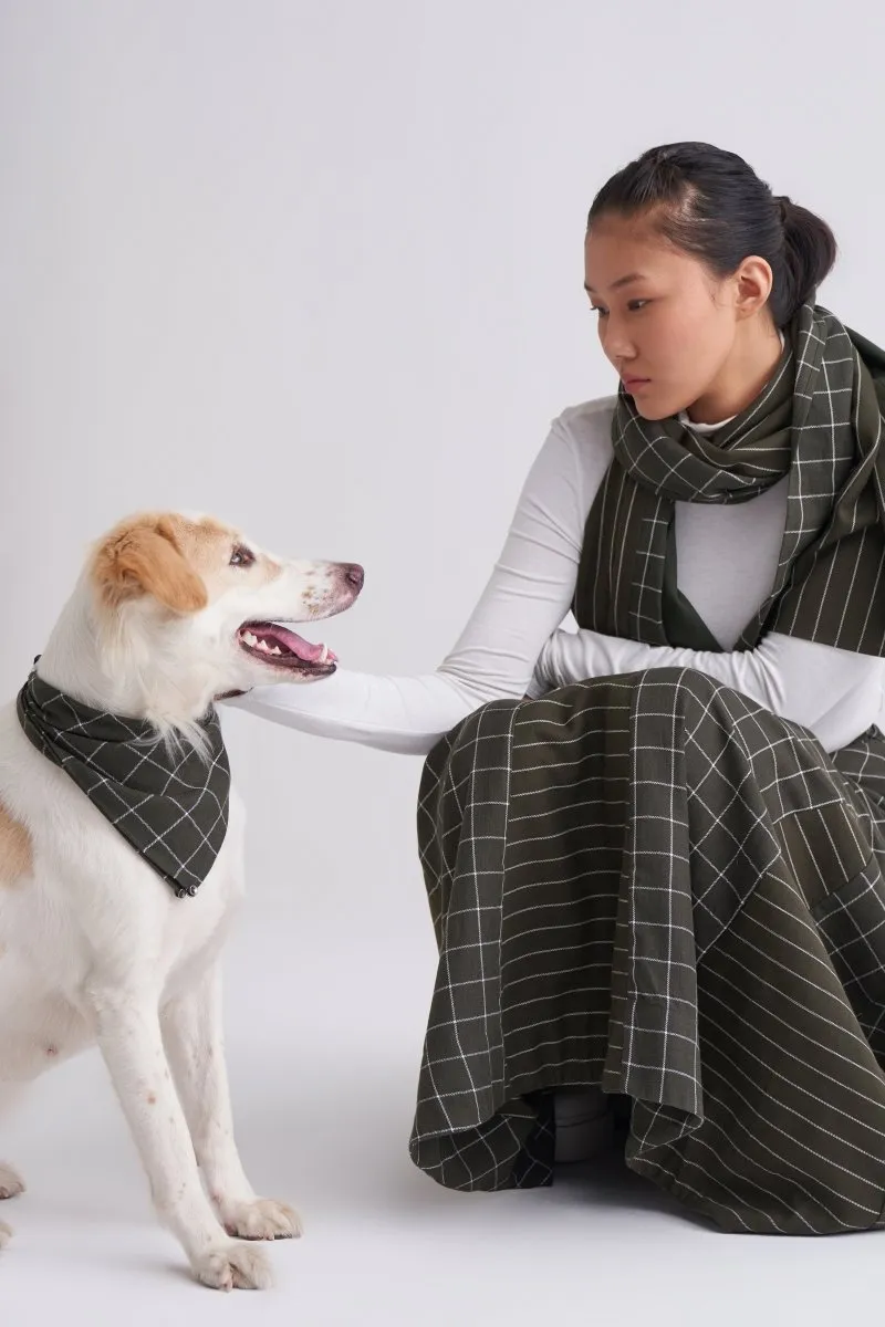 Circular Skirt - Olive Stripe