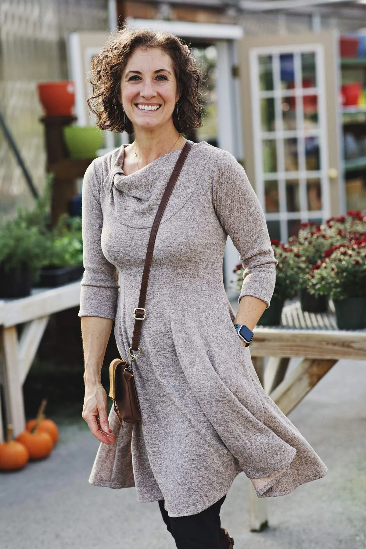 Claire Dress - Oatmeal Sweater Knit