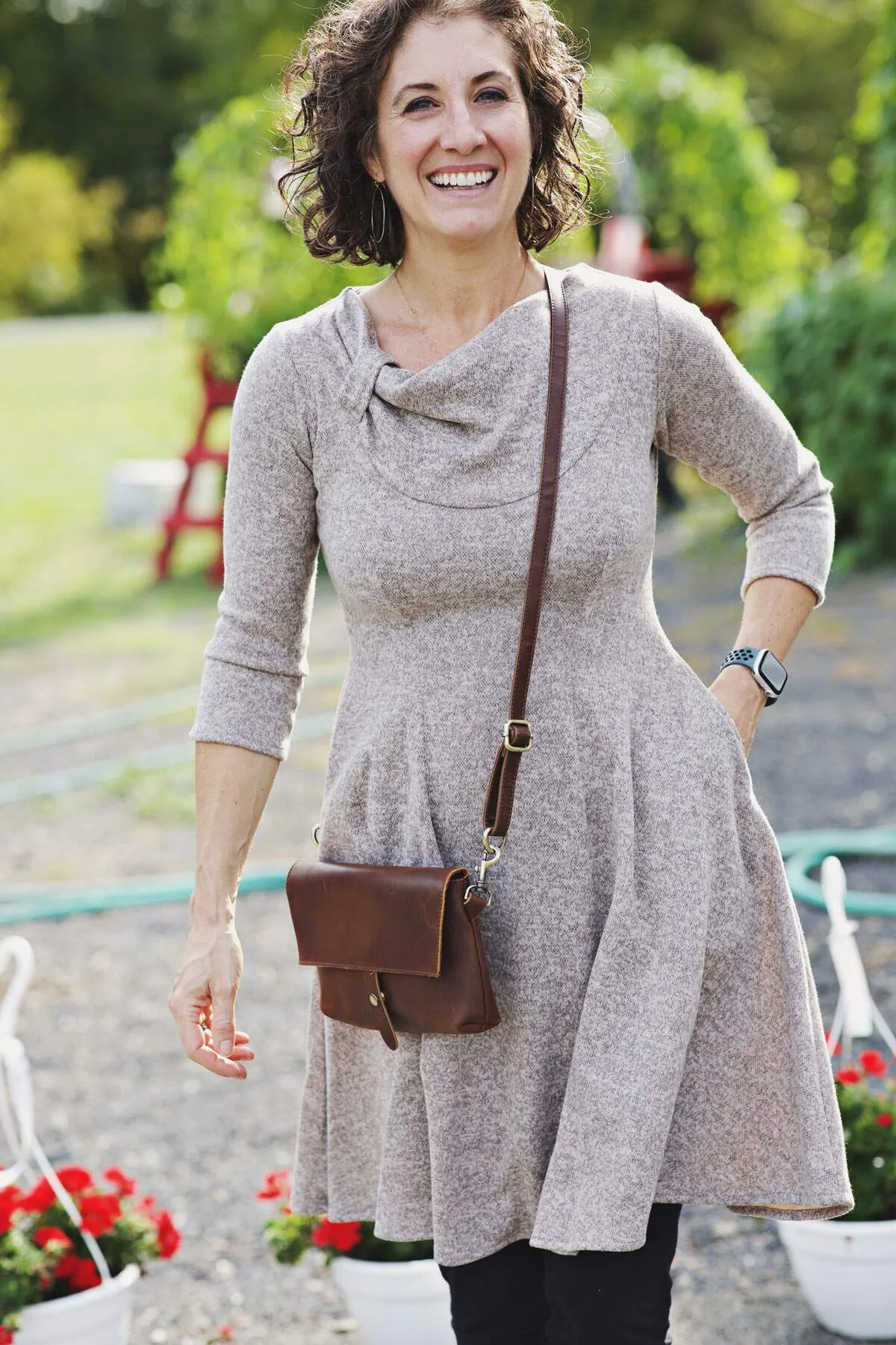 Claire Dress - Oatmeal Sweater Knit