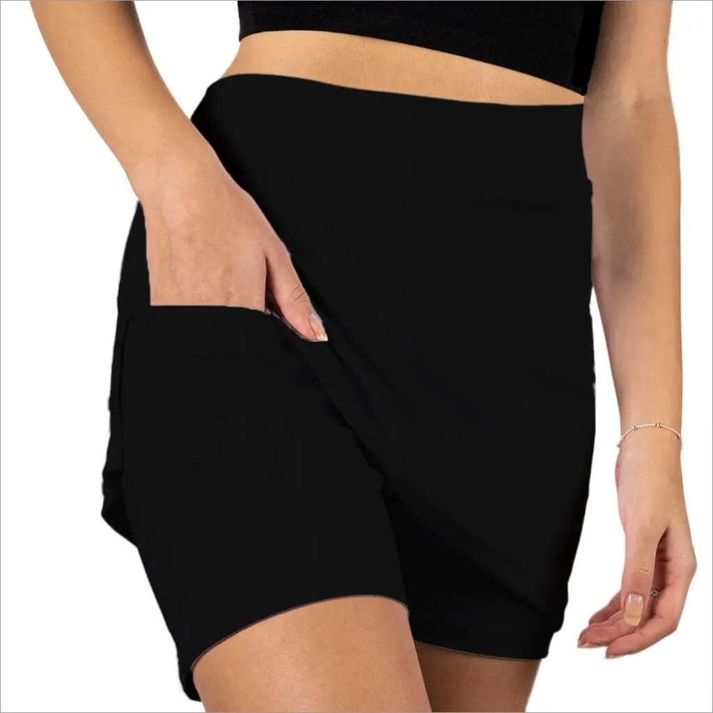 CLASSIC BLACK SKORT