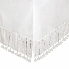 Crane Off-White Boho Bed Skirt