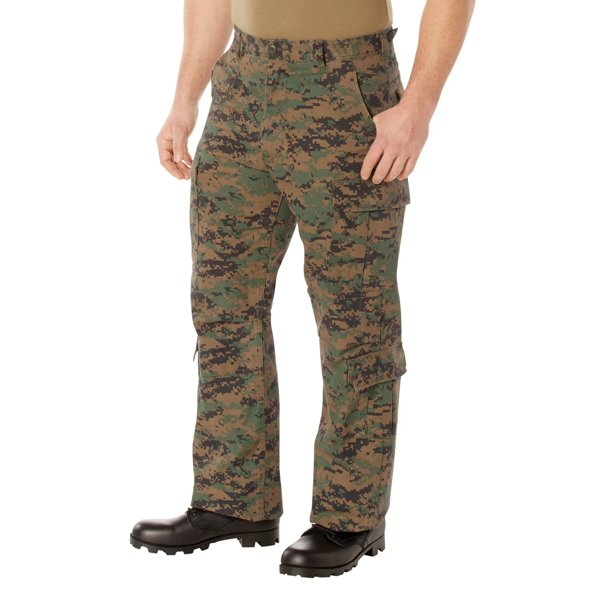 Digital Woodland Camouflage - Military Vintage Paratrooper Fatigues