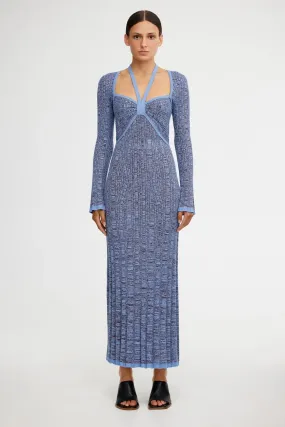 Dua Maxi Dress in Periwinkle Marle