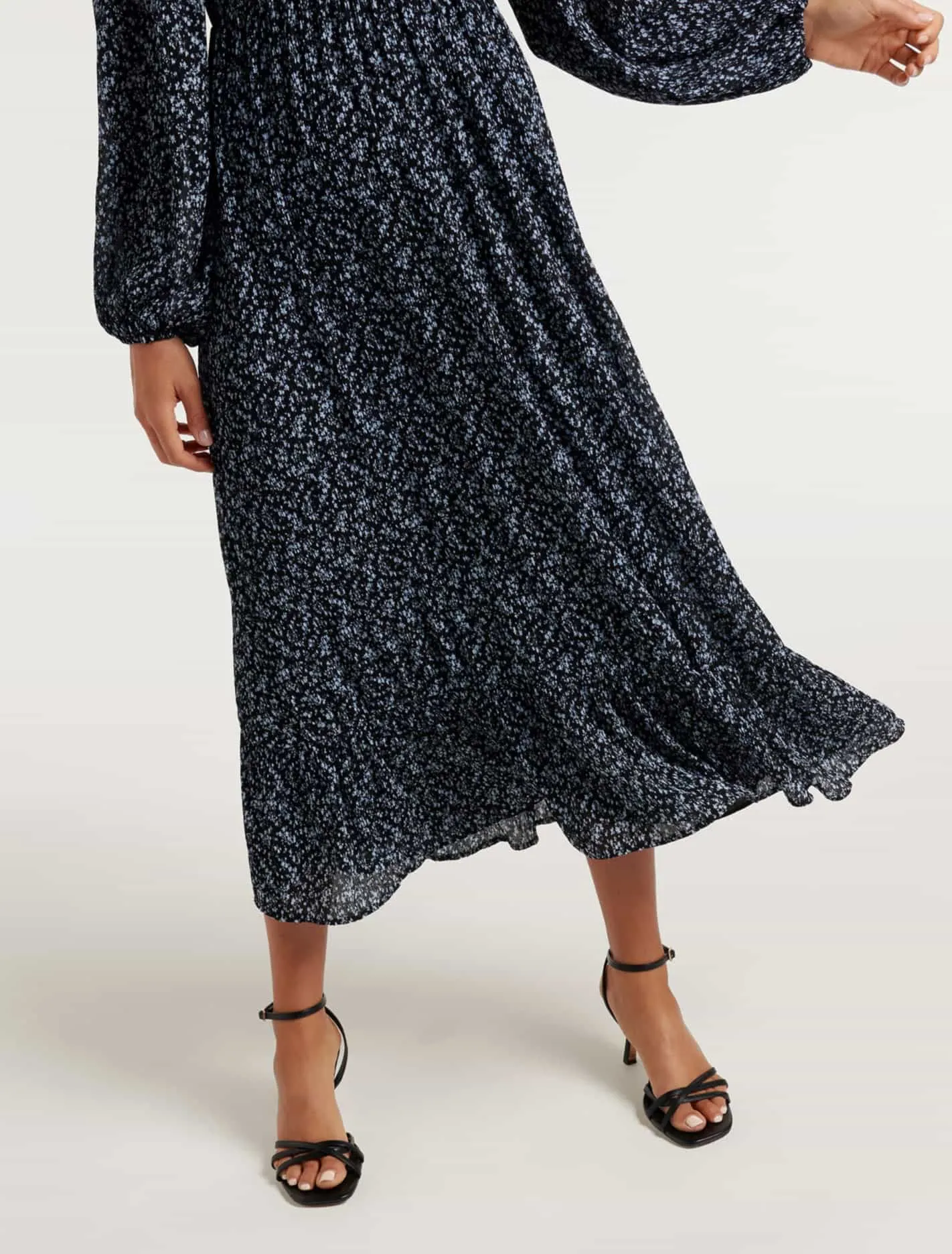 Erica Shirred Midi Dress