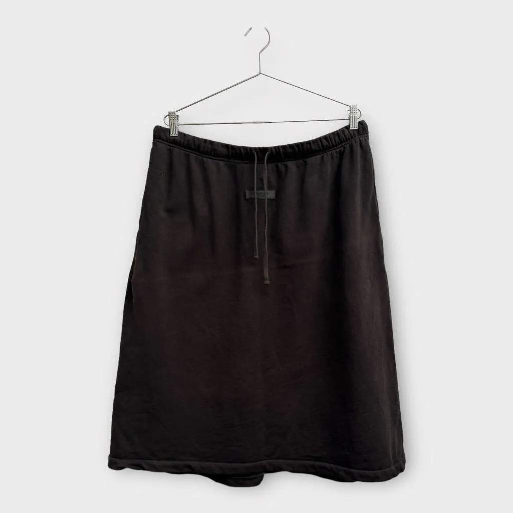 Fear Of God Essentials Dark Grey Jersey Midi Skirt