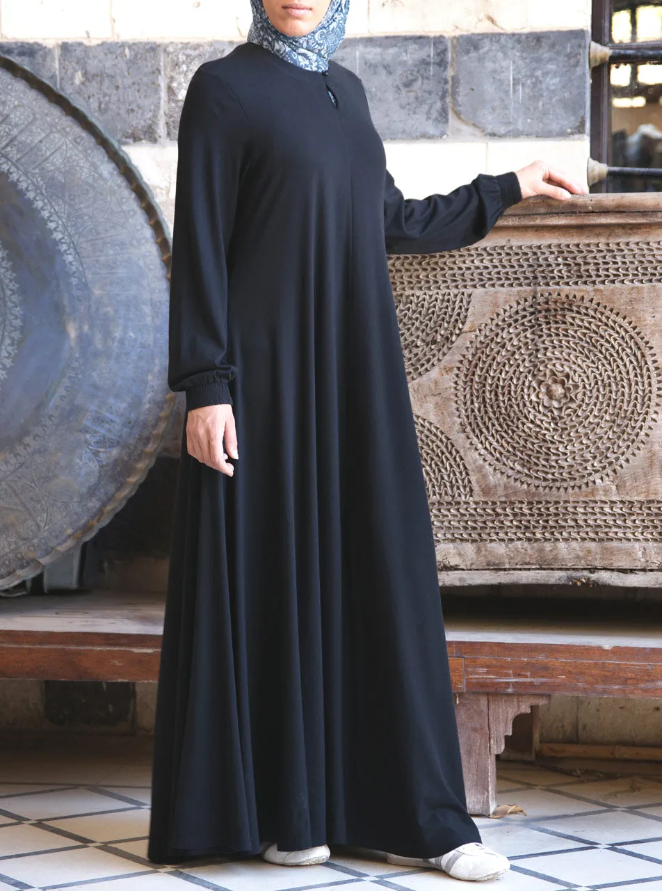 Flared Lightweight Jersey Abaya