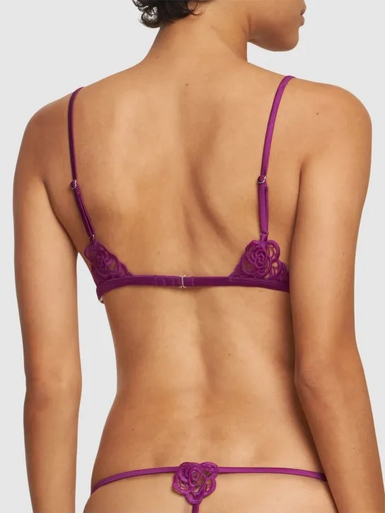 Fleur Du Mal   Fleur Guipure lace thong 