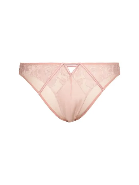 Fleur Du Mal   Rose logo embroidery cheeky briefs 