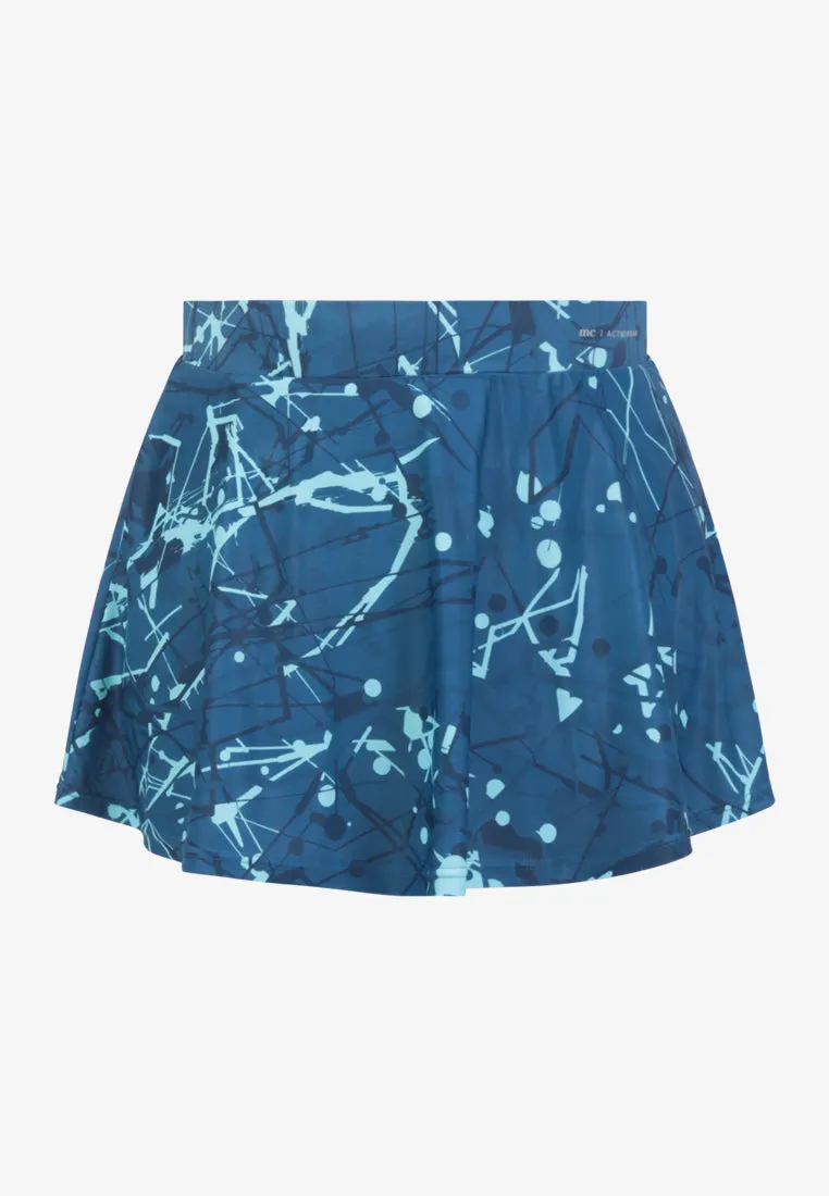 Float Active Zumba Extender Skirt - Blue Splatter