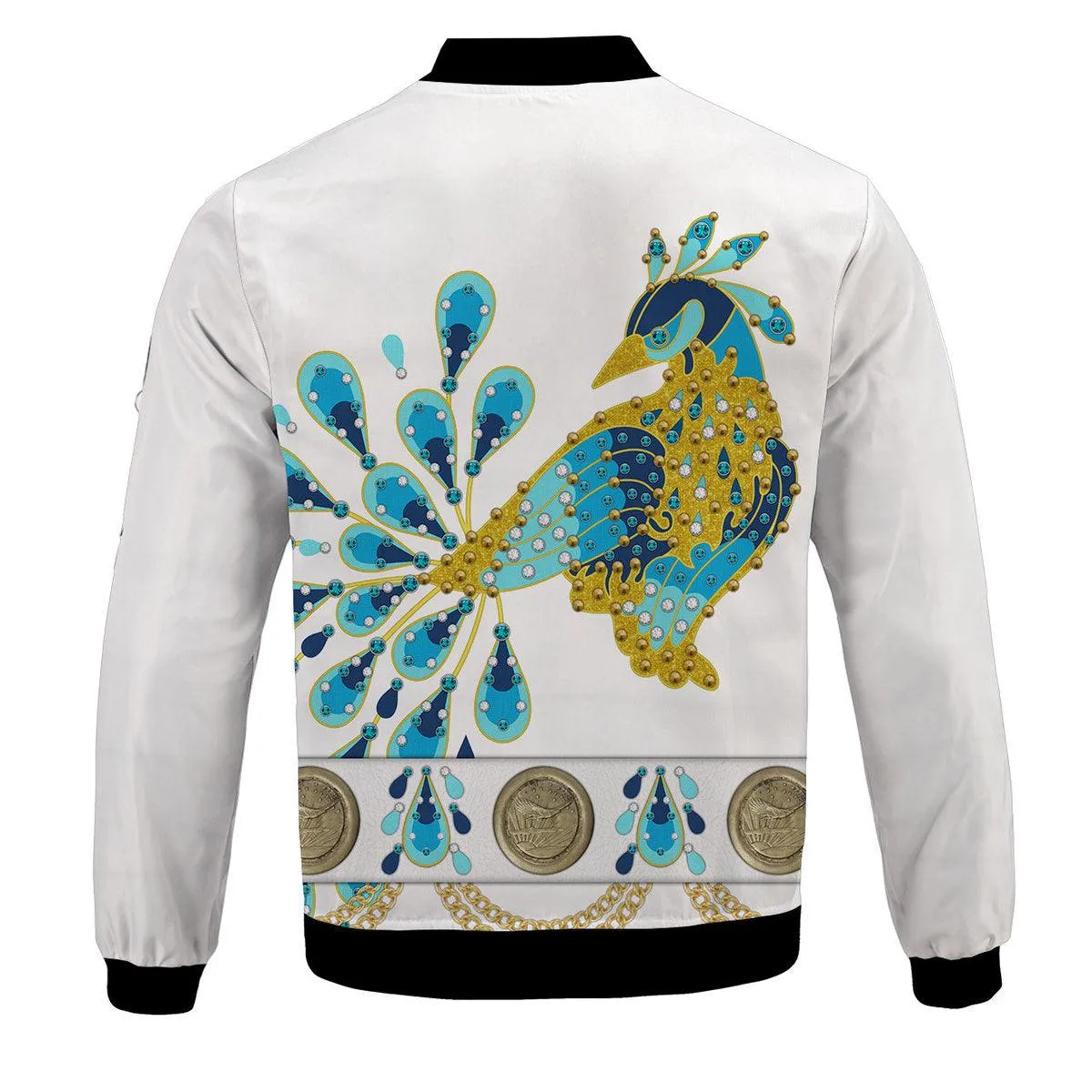 Gearhomie Elvis Peacock Bomber Jacket