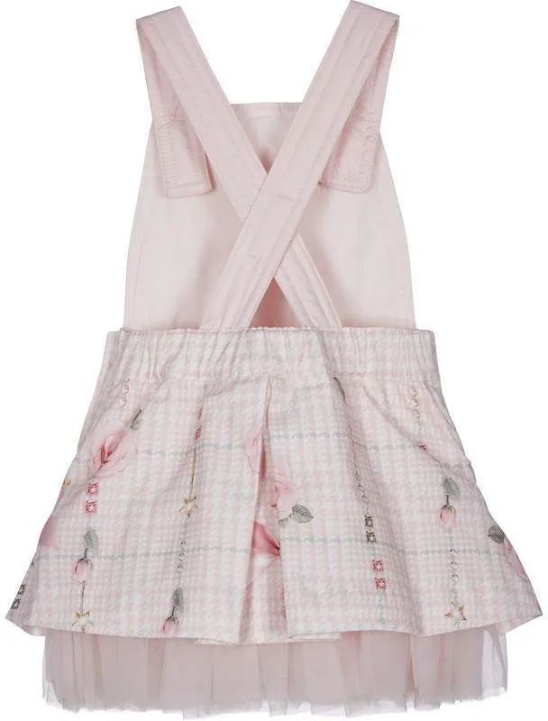 Girls Pink Pinafore Dress