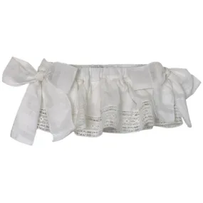 Girls White Bloomers