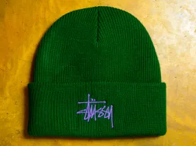 Graffiti Tall Beanie - Fern