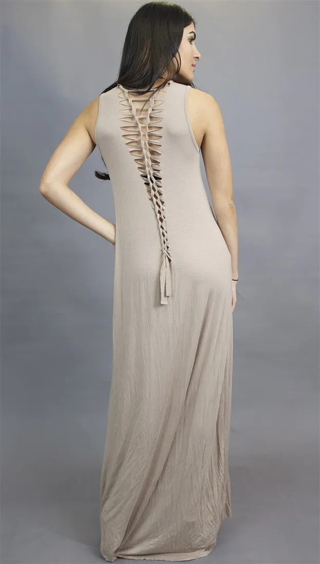 Gypsy Junkies Axel Dress in Stone