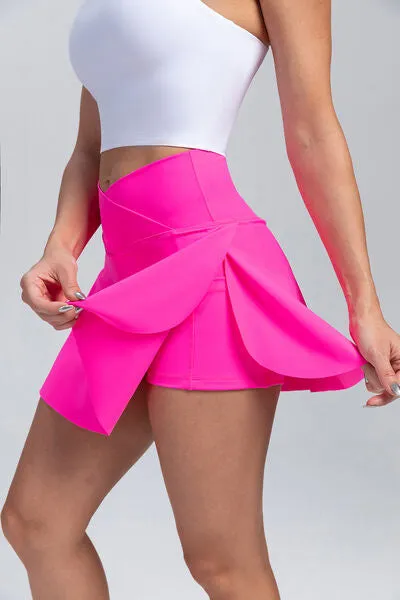 High Waist Active Skirt with Pockets