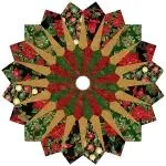 Hoffman Tree Skirt Black/Gold Kit