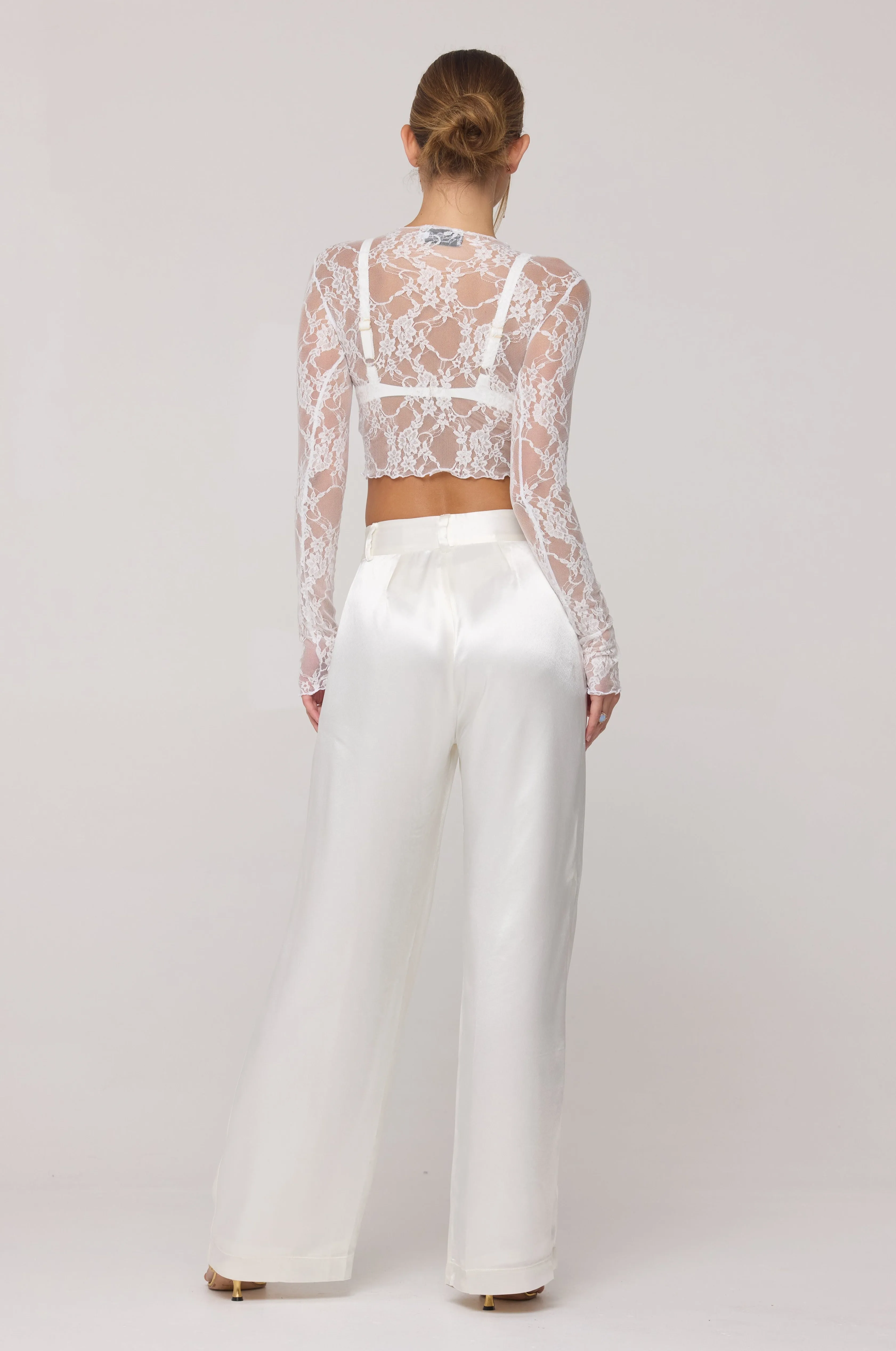 Ida Lace Top in White