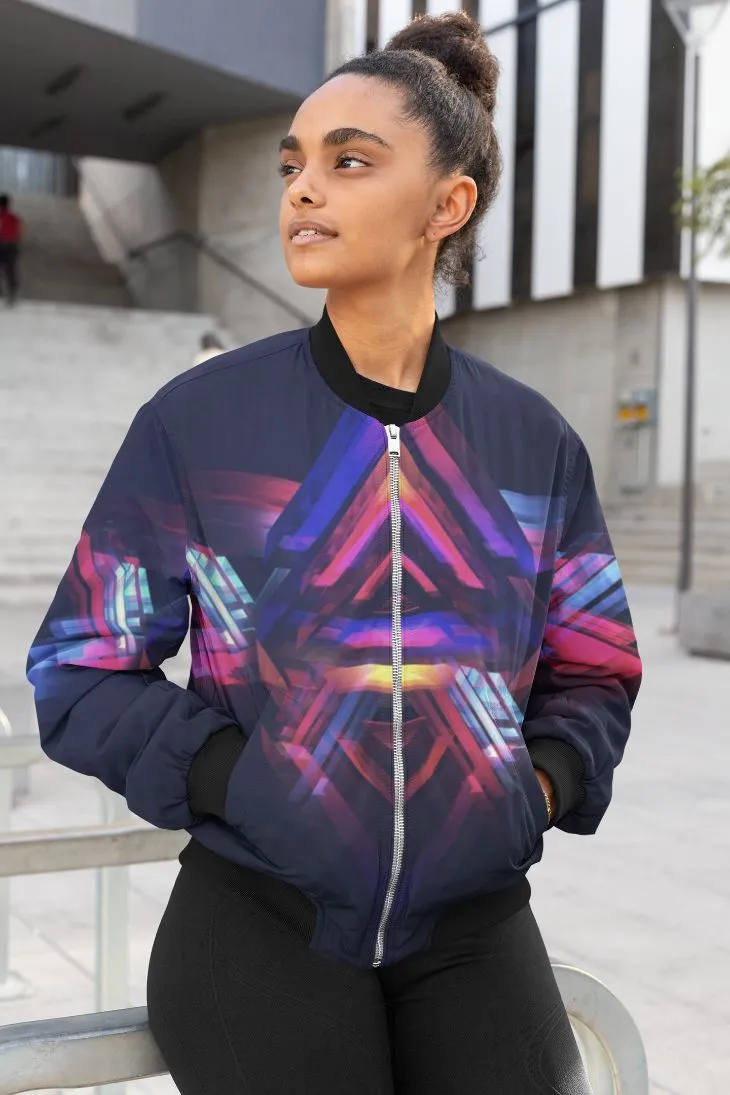 illuminate style Female Bomber Jacket