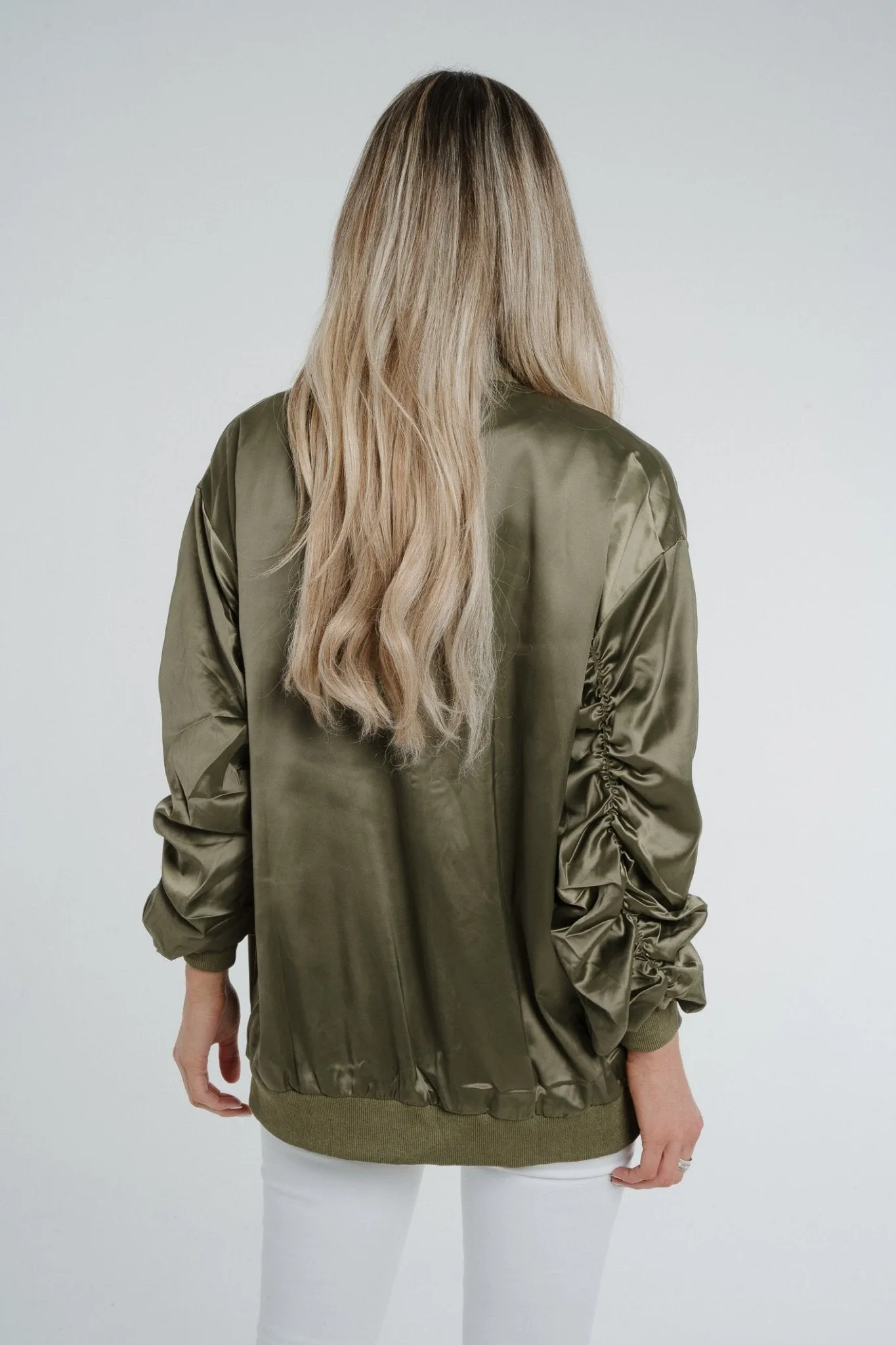 Ivy Zip Jacket In Khaki